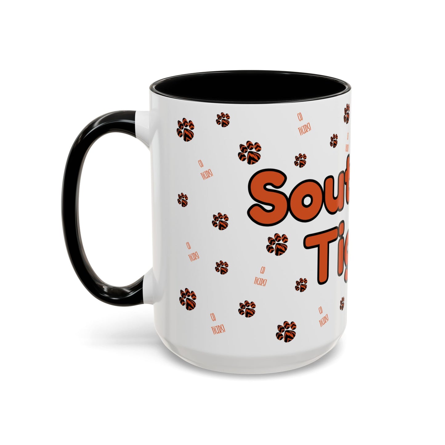 Southside Tigers Paw Prints Mug, 15oz