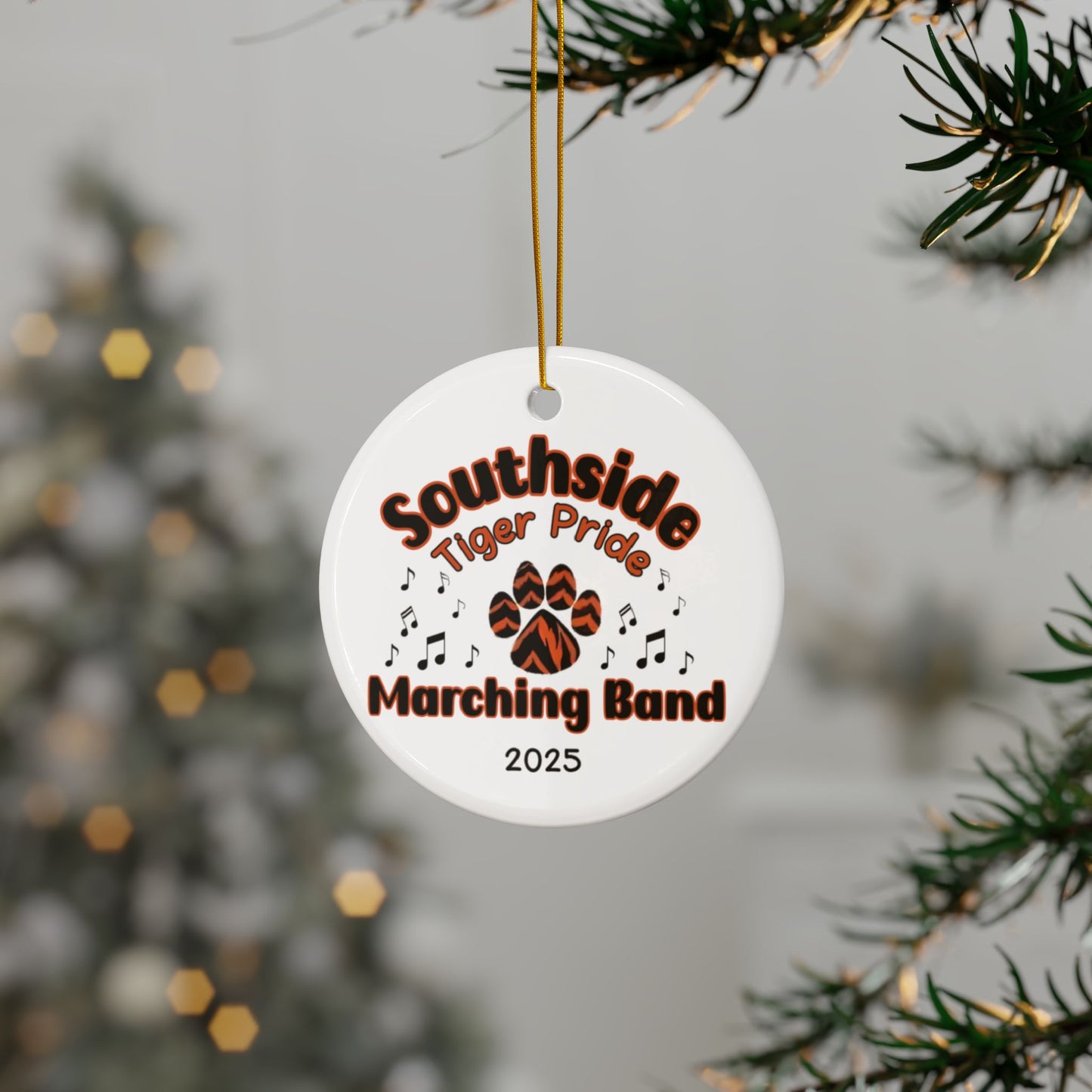 Southside Marching Band 2025 Swords & Scales Ornament