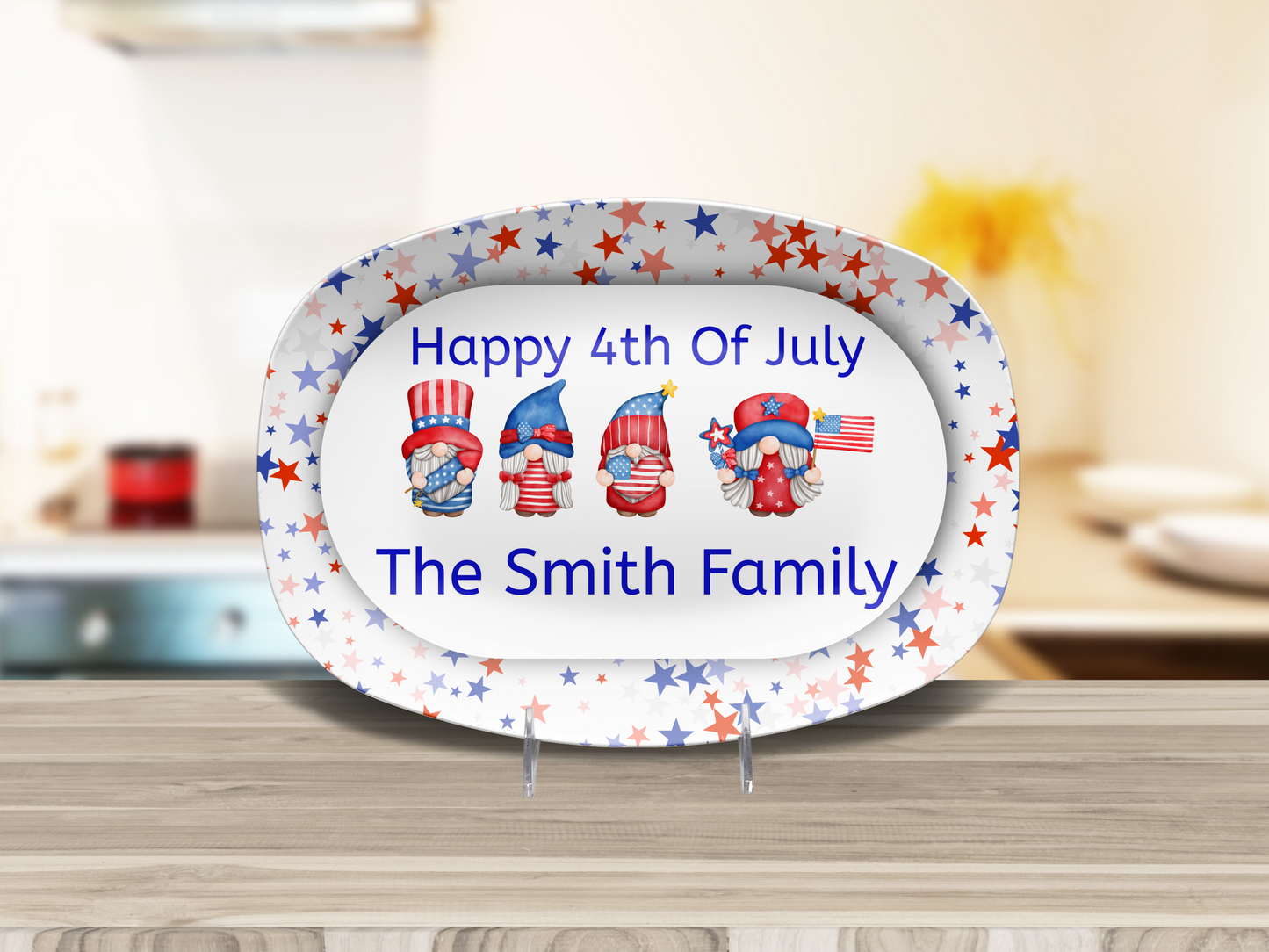 Personalized 4th of July Platter