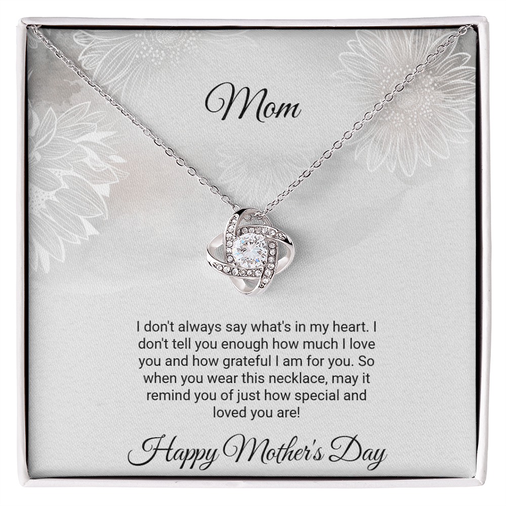 Mom Love Knot Necklace