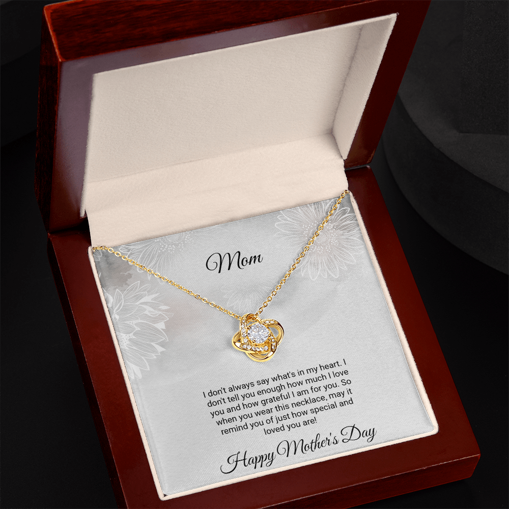 Mom Love Knot Necklace