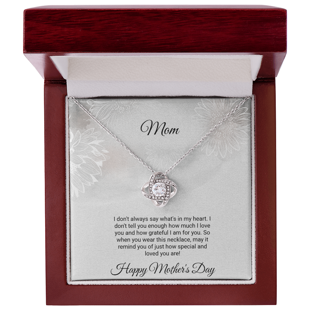 Mom Love Knot Necklace