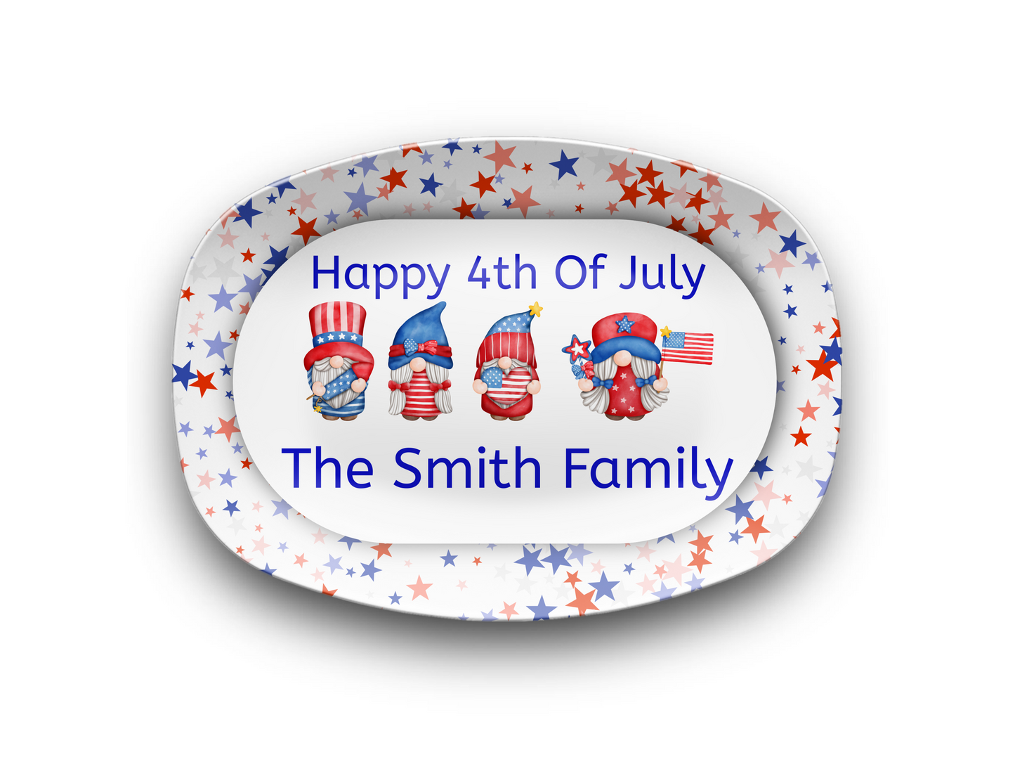 Personalized 4th of July Platter