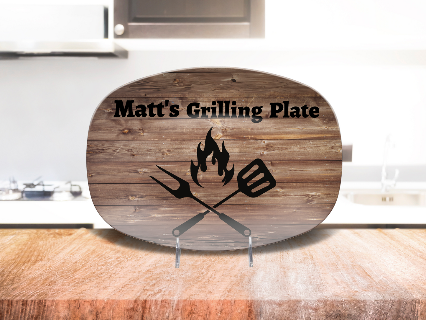Personalized Dad Grilling Platter