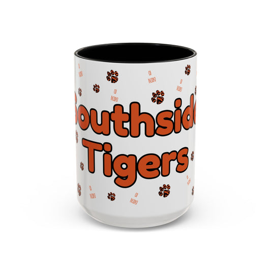 Southside Tigers Paw Prints Mug, 15oz
