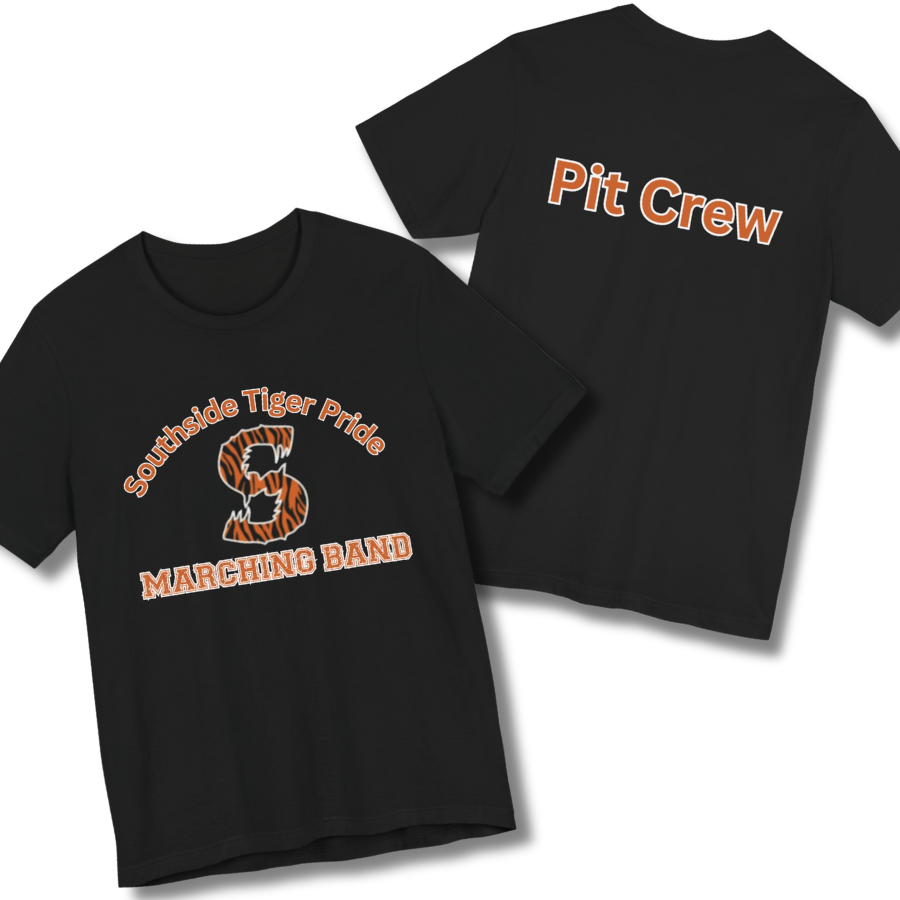 Southside Tiger Pride Marching Band Pit Crew Tee