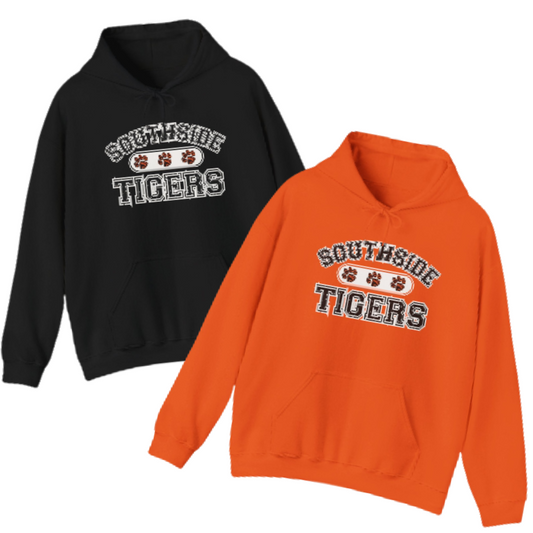Southside Tigers Paw Prints Hoodie