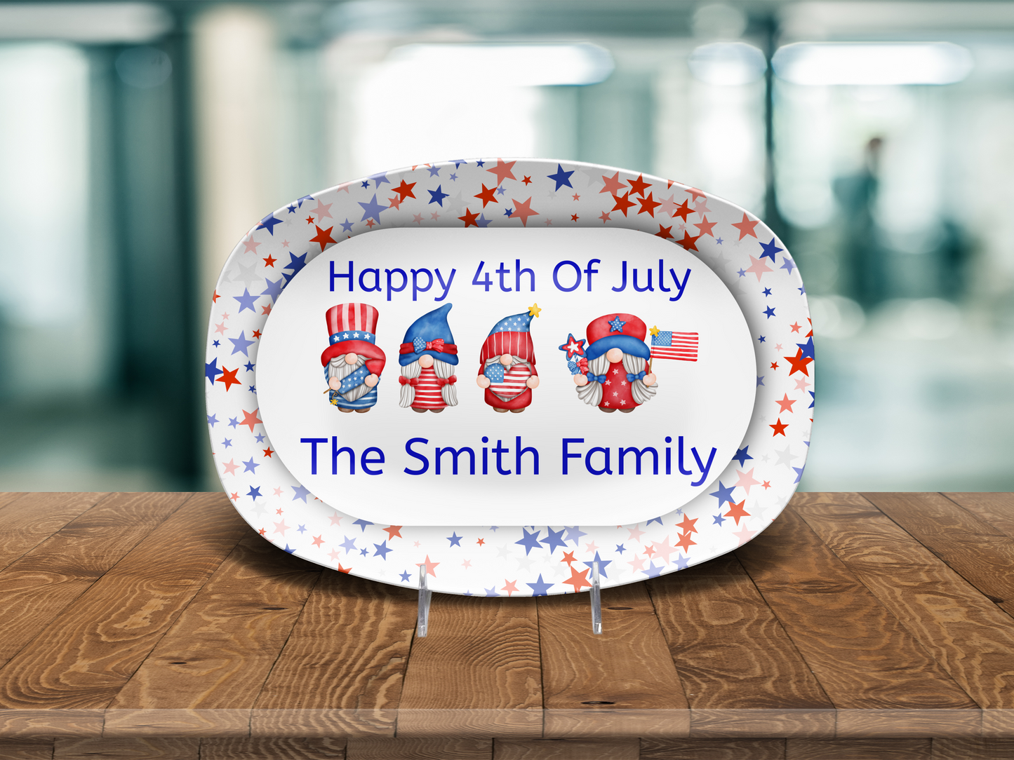 Personalized 4th of July Platter
