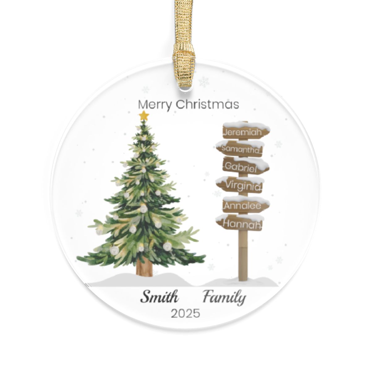 Personalized Family Ornament