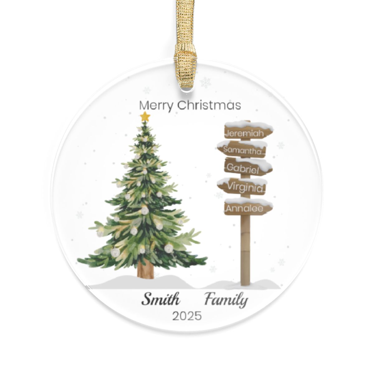 Personalized Family Ornament