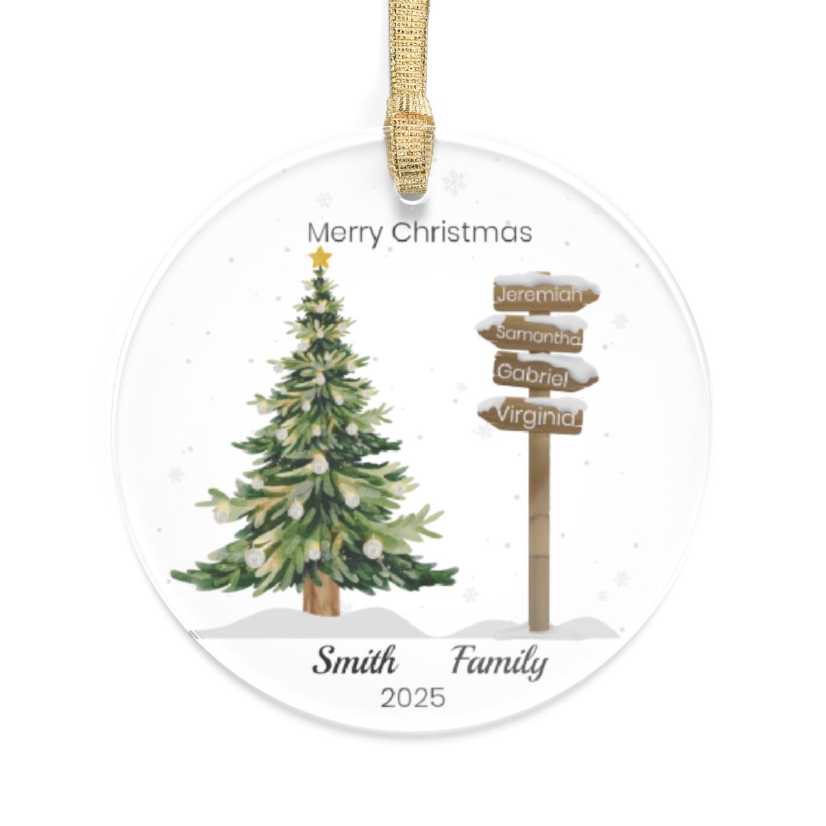 Personalized Family Ornament