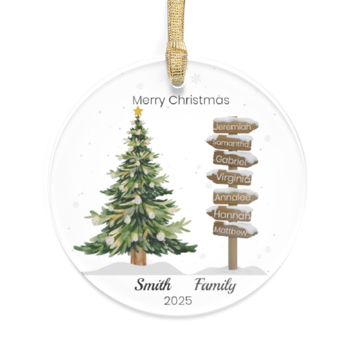 Personalized Family Ornament
