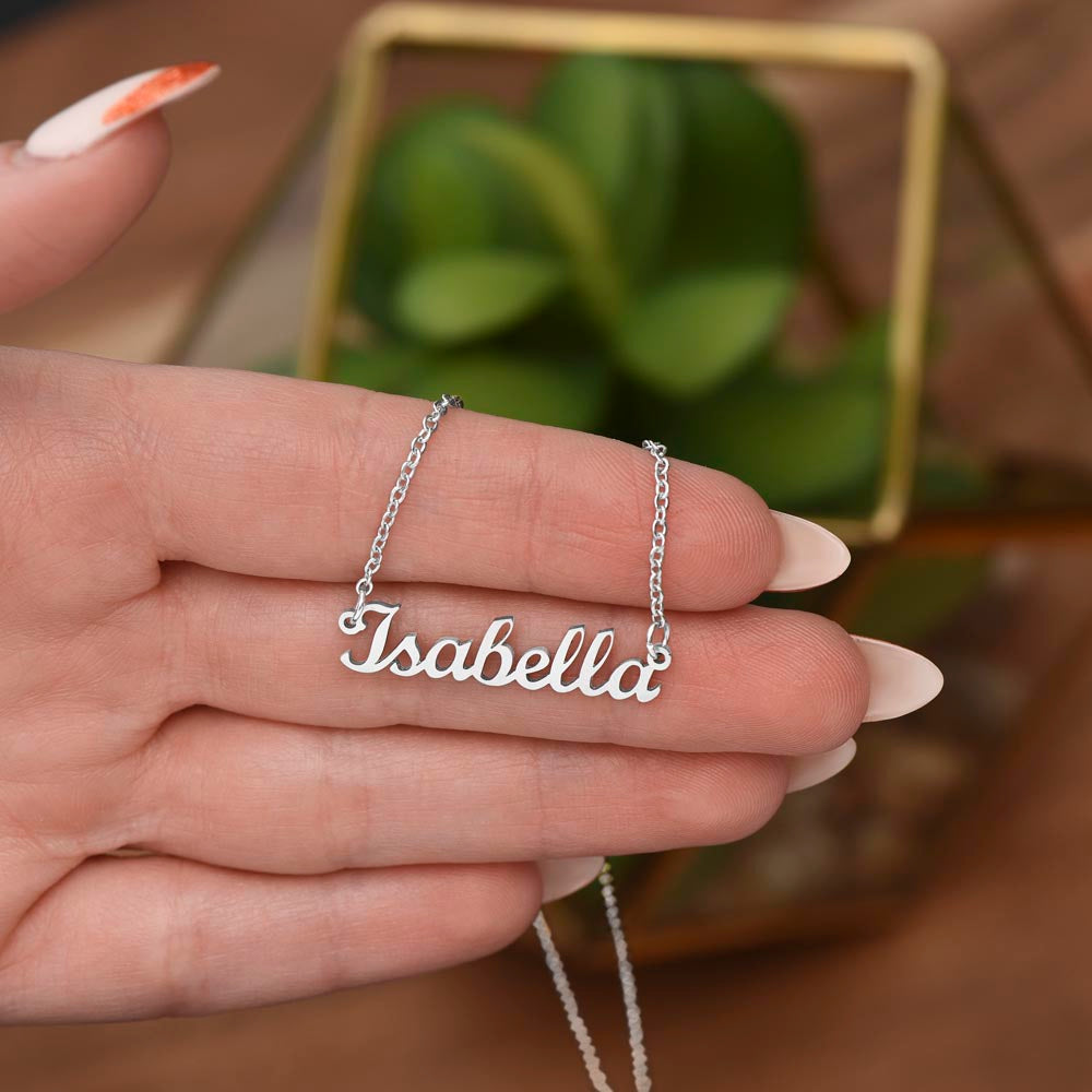 Dad to Daughter — “Reach for the Stars” Custom Name Necklace