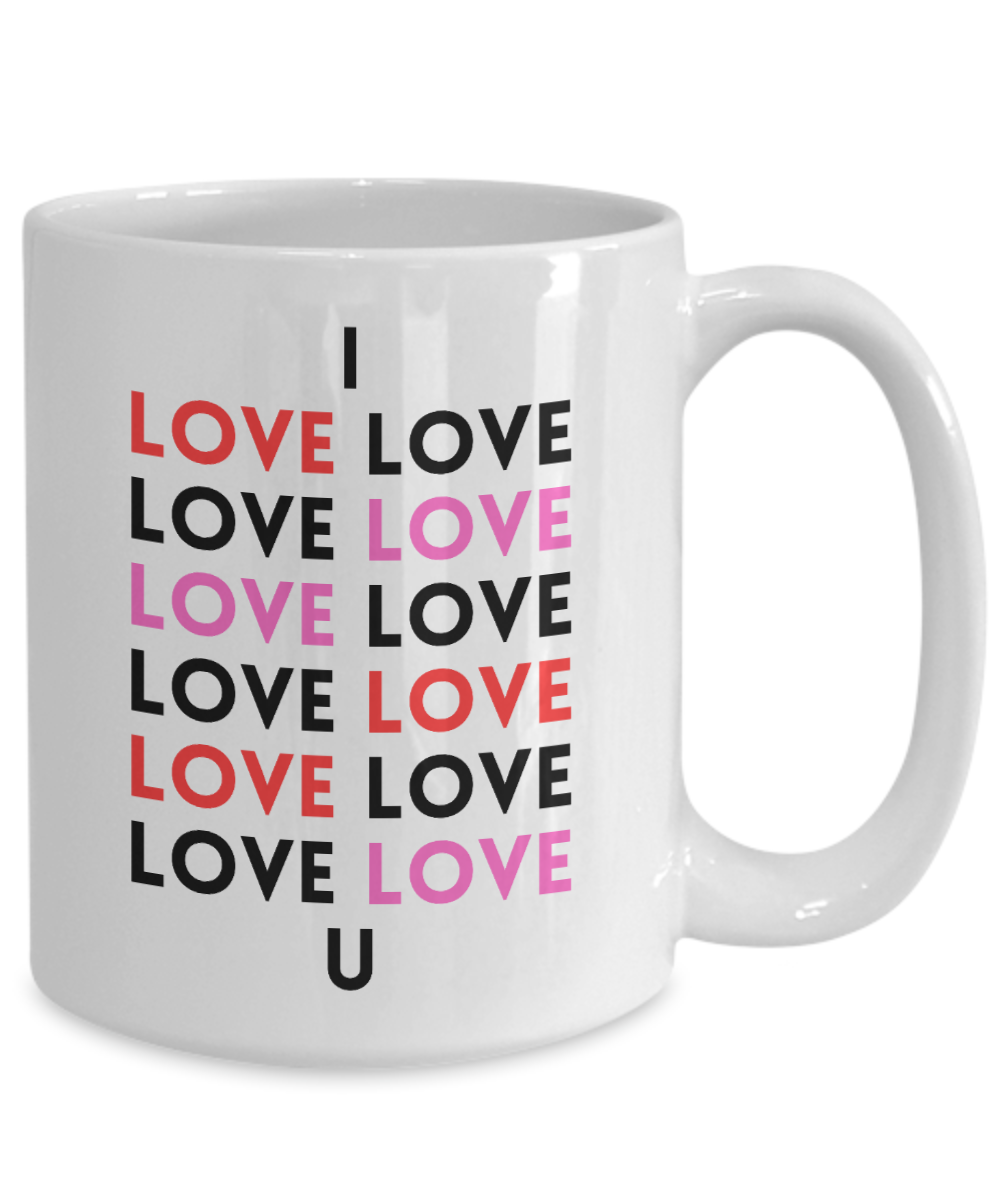 Gift for Anniversary, Valentines Cup, Valentines Coffee Mug, I Love You Mug, Romantic Valentines Day Mug, Forever Love Mug