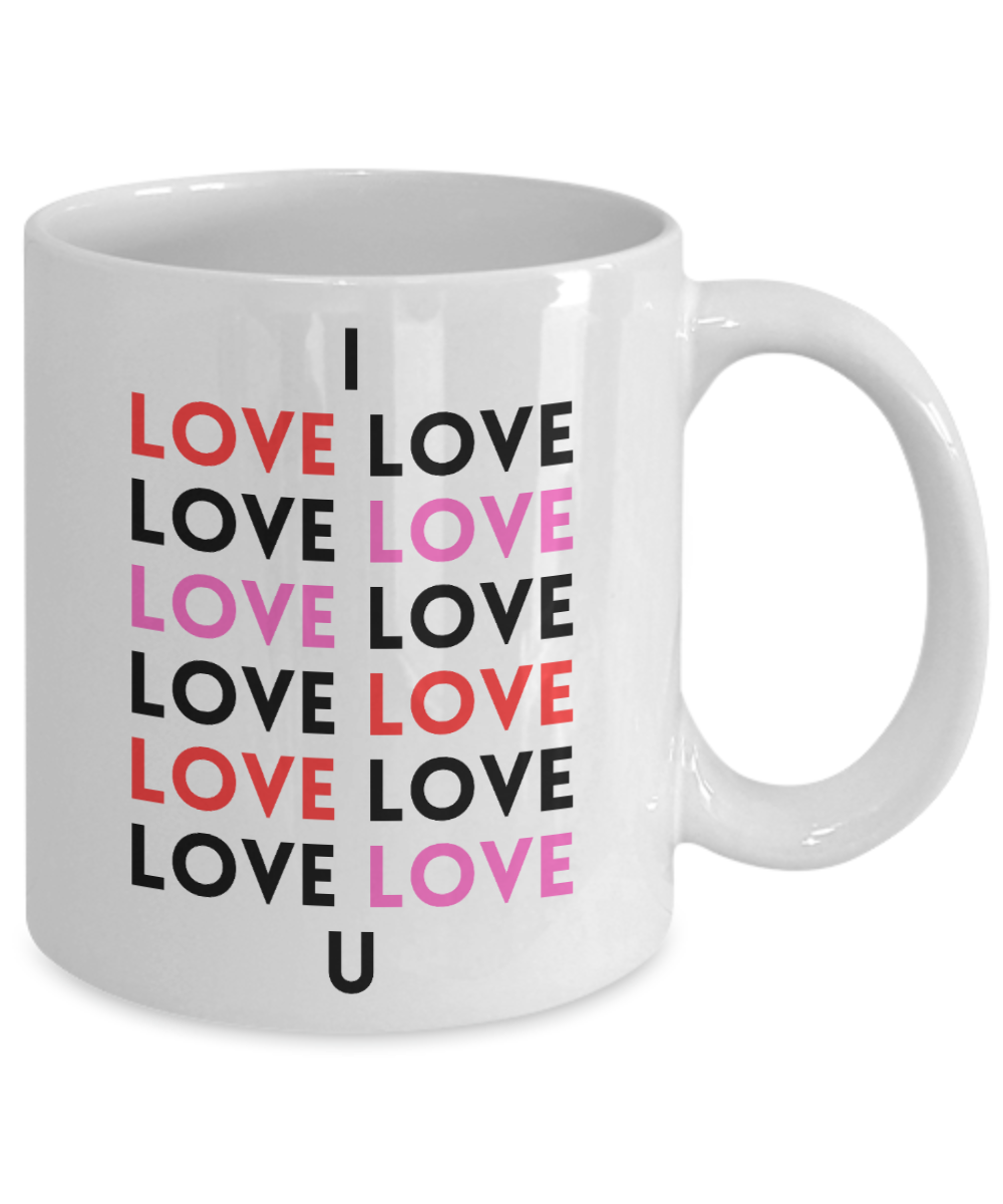 Gift for Anniversary, Valentines Cup, Valentines Coffee Mug, I Love You Mug, Romantic Valentines Day Mug, Forever Love Mug