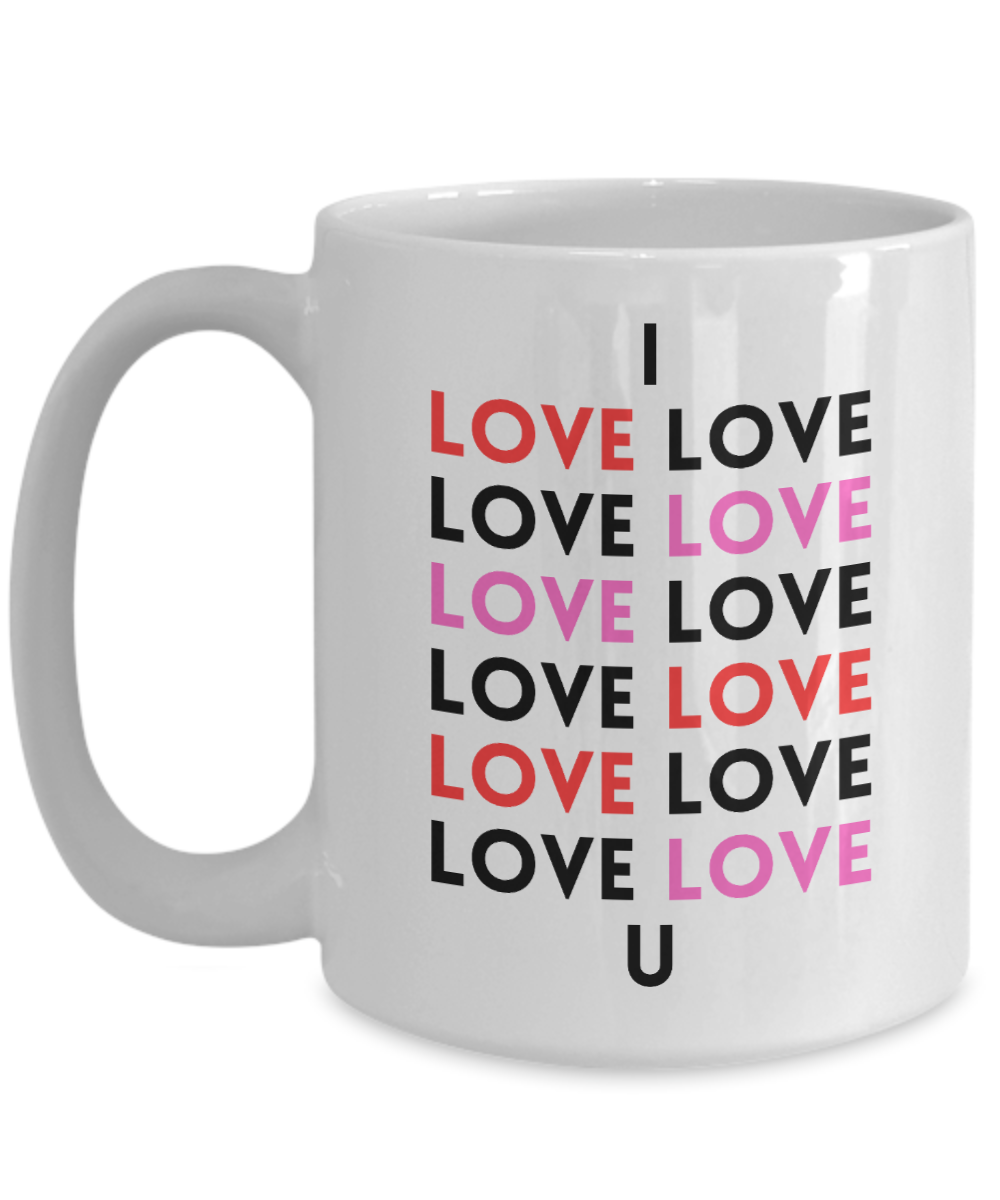 Gift for Anniversary, Valentines Cup, Valentines Coffee Mug, I Love You Mug, Romantic Valentines Day Mug, Forever Love Mug