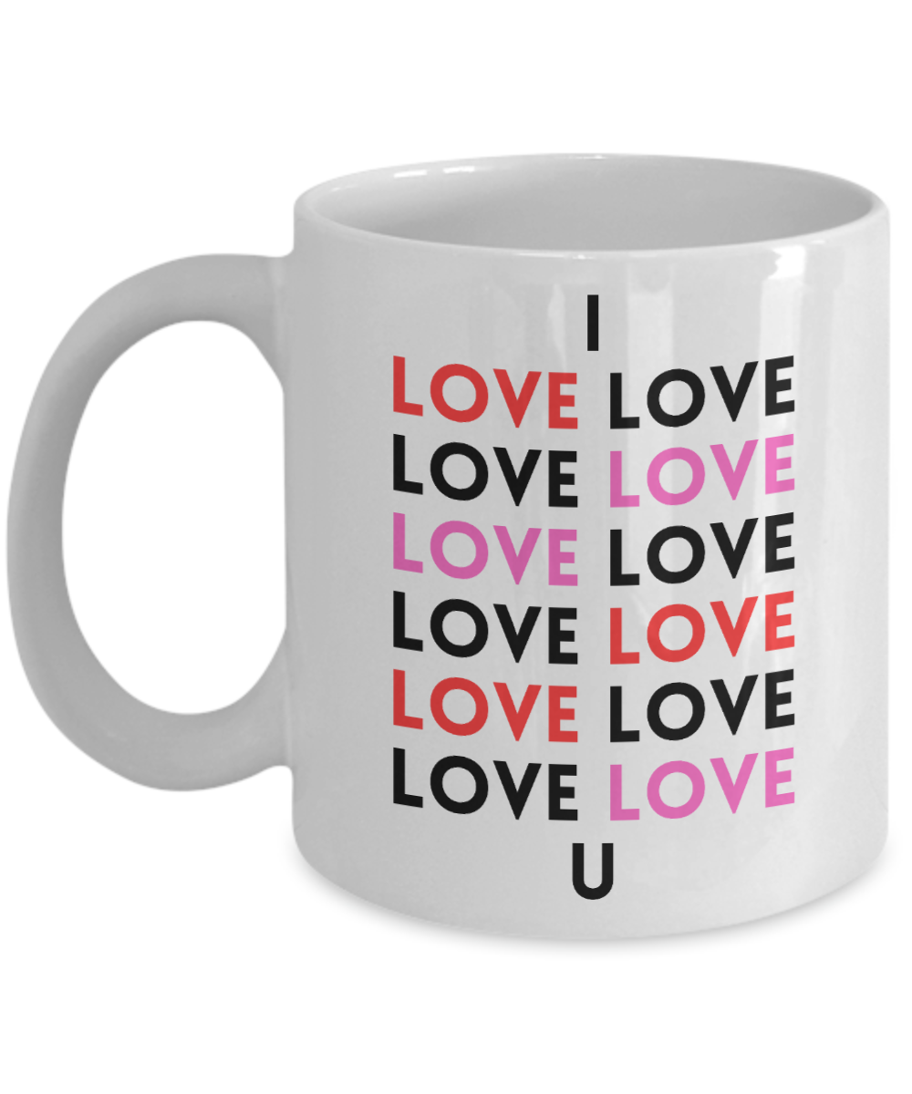 Gift for Anniversary, Valentines Cup, Valentines Coffee Mug, I Love You Mug, Romantic Valentines Day Mug, Forever Love Mug