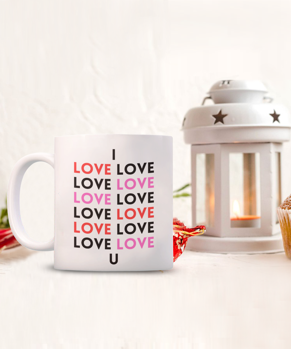 Gift for Anniversary, Valentines Cup, Valentines Coffee Mug, I Love You Mug, Romantic Valentines Day Mug, Forever Love Mug