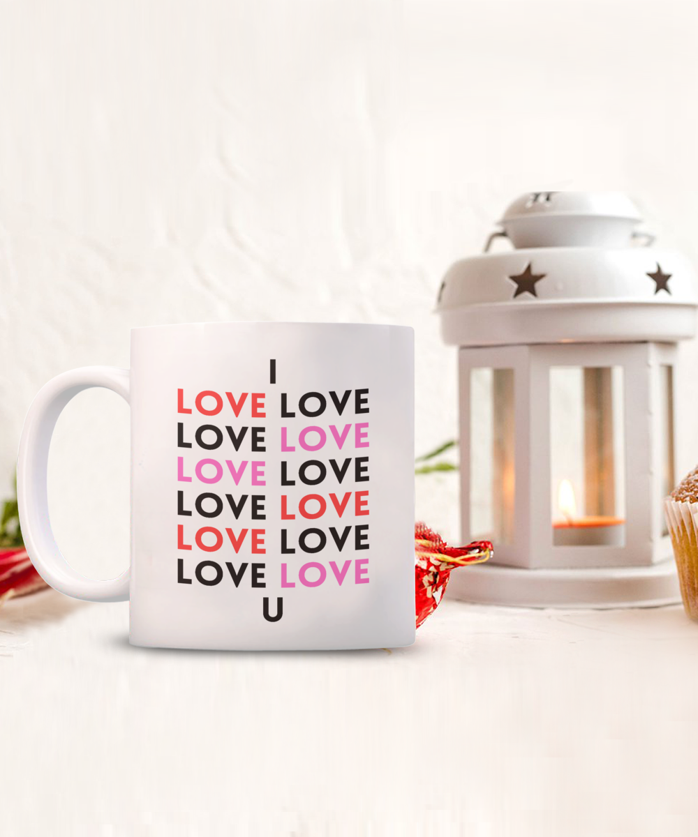 Gift for Anniversary, Valentines Cup, Valentines Coffee Mug, I Love You Mug, Romantic Valentines Day Mug, Forever Love Mug