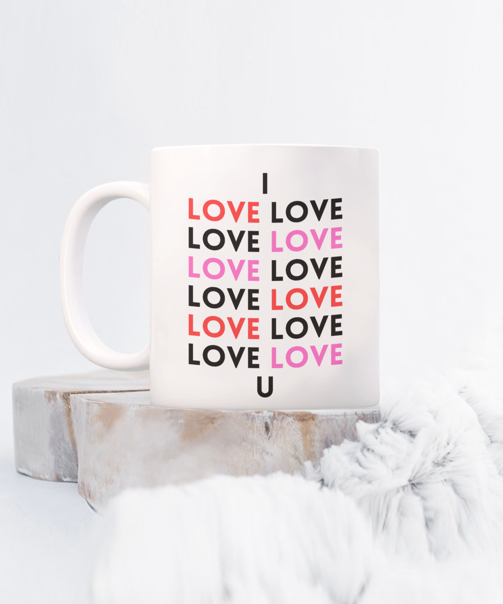 Gift for Anniversary, Valentines Cup, Valentines Coffee Mug, I Love You Mug, Romantic Valentines Day Mug, Forever Love Mug