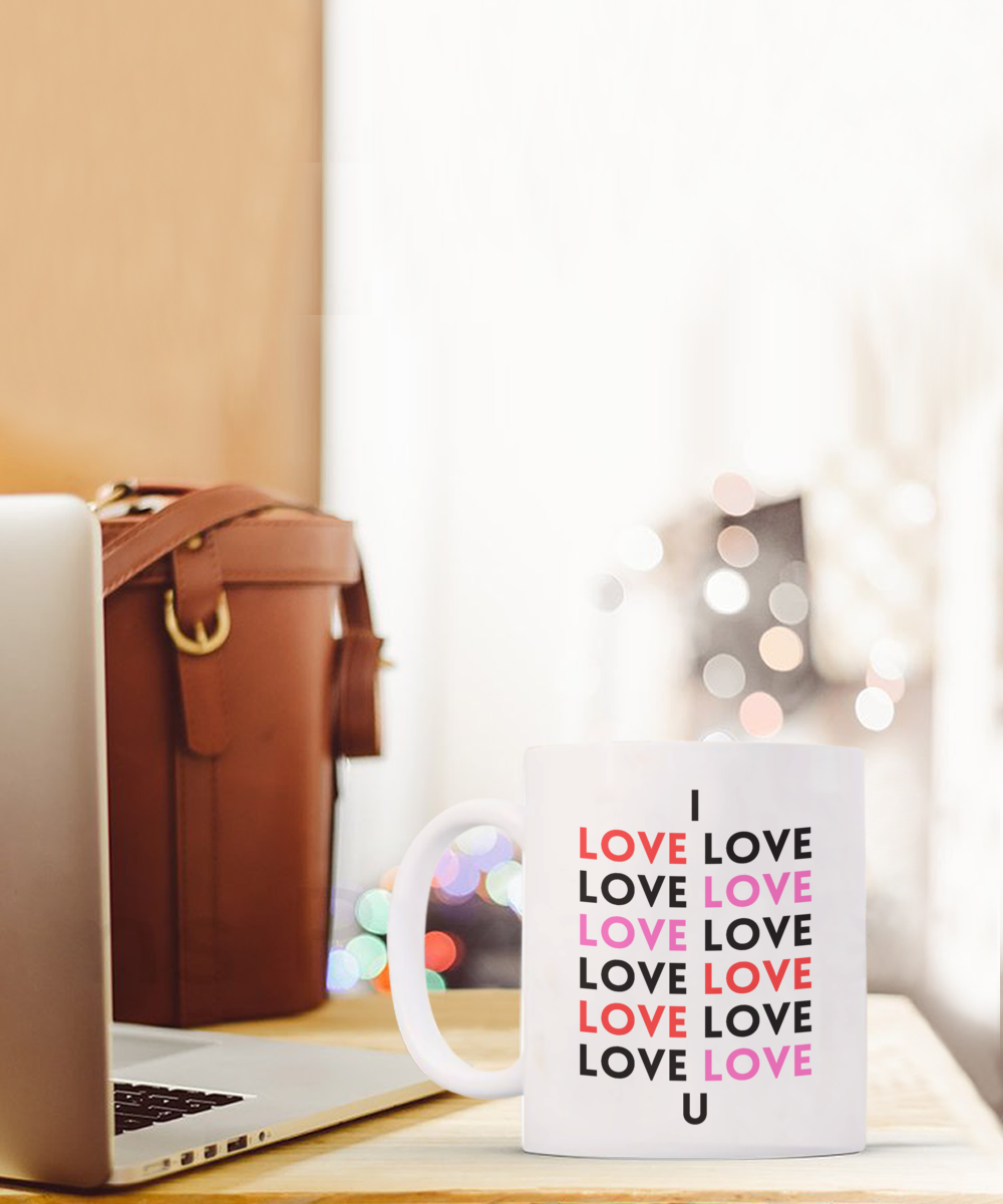 Gift for Anniversary, Valentines Cup, Valentines Coffee Mug, I Love You Mug, Romantic Valentines Day Mug, Forever Love Mug