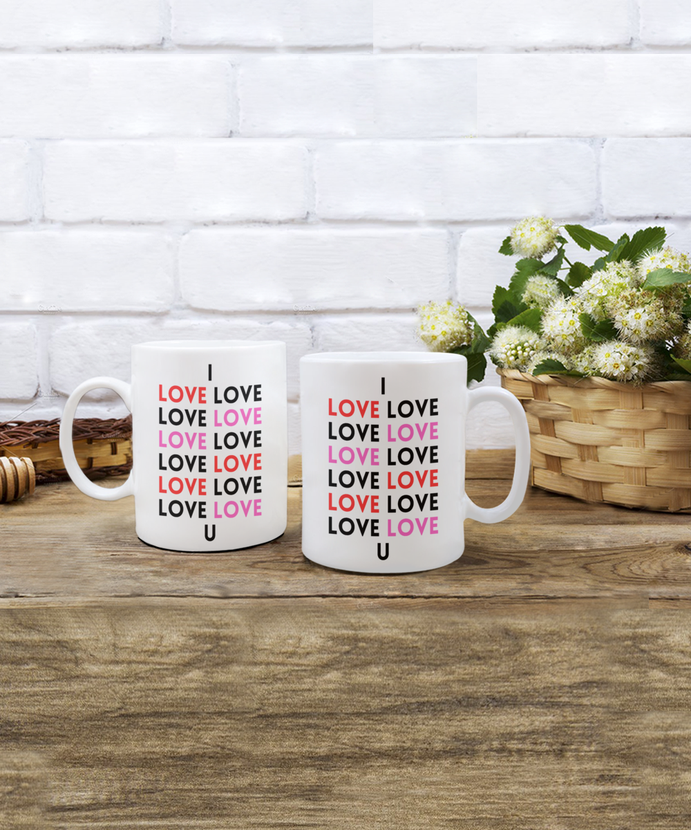 Gift for Anniversary, Valentines Cup, Valentines Coffee Mug, I Love You Mug, Romantic Valentines Day Mug, Forever Love Mug